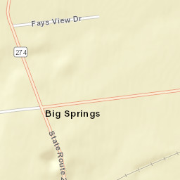 Big Springs Ohio Street Map