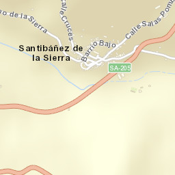 Santibáñez de la Sierra Street Map