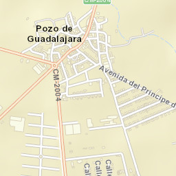 Pozo de Guadalajara Street Map