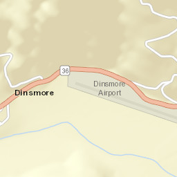 Dinsmore California Street Map