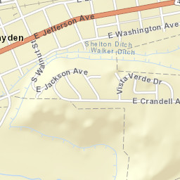 Hayden Street Map