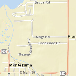 Montezuma Ohio Street Map