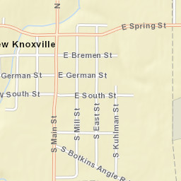 New Knoxville Ohio Street Map