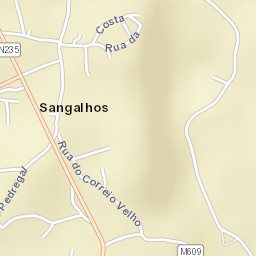 Sangalhos Street Map