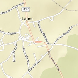 Lajes Street Map