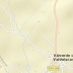 Valverde de Valdelacasa Street Map