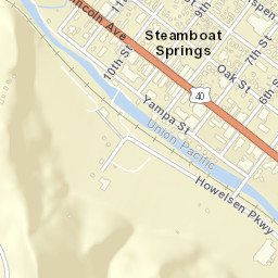 Steamboat Springs Street Map