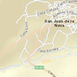 San Juan de la Nava Street Map
