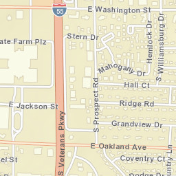 2701 East Oakland Avenue, Bloomington, IL Street Map