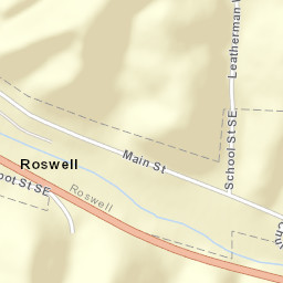 Roswell Ohio Street Map