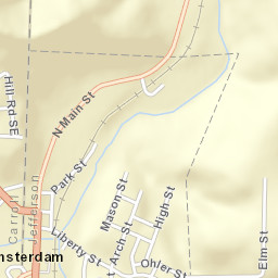 Amsterdam Ohio Street Map