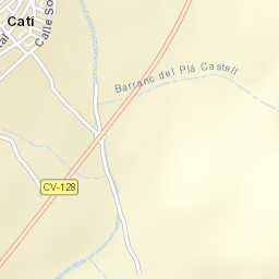 Catí Street Map