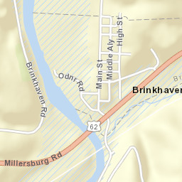 Brinkhaven Ohio Street Map