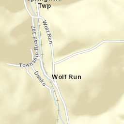 Wolf Run Ohio Street Map