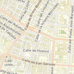 Tetuán de las Victorias Street Map