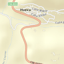 Hueva Street Map