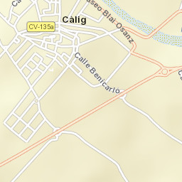 Càlig Street Map