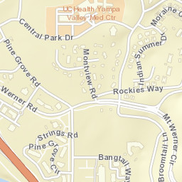 Mount Werner Road Steamboat Springs CO Street Map
