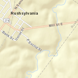 Rushsylvania Ohio Street Map