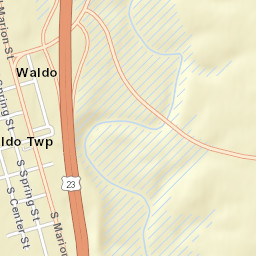 Waldo Ohio Street Map