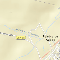 Puebla de Azaba Street Map