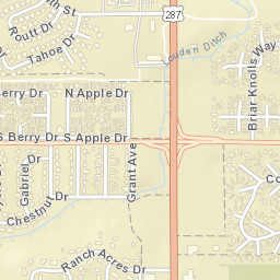 5701 Brook Knolls Way, Loveland, CO 80538 Street Map