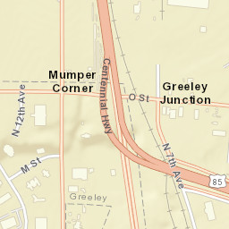 1190-1280 O Street, Greeley, CO 80631 Street Map