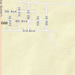 Gill Colorado Street Map