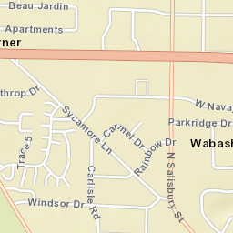 600 Sagamore Parkway West, West Lafayette Street Map