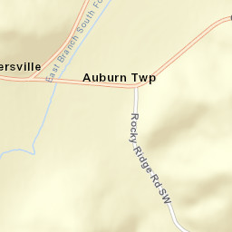 Ragersville Ohio Street Map