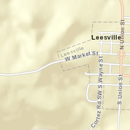 Leesville Ohio Street Map