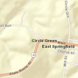 East Springfield Ohio Street Map