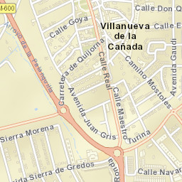 Villanueva de la Cañada Street Map