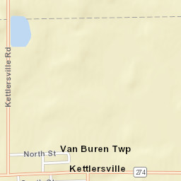 Kettlersville Ohio Street Map
