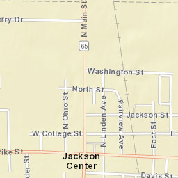 Jackson Center Ohio Street Map