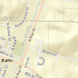Baltic Ohio Street Map