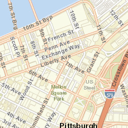 Pittsburgh Street Map