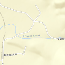 Shively California Street Map