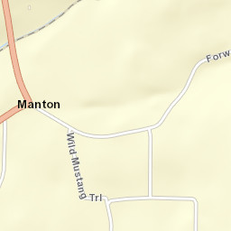 Manton California Street Map