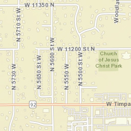 5374-5404 West 11000 North, Highland, UT Street Map