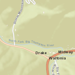 Drake Colorado Street Map