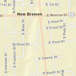 New Bremen Ohio Street Map