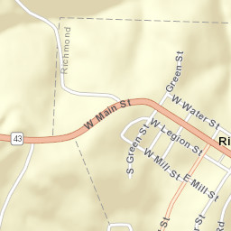 Richmond Ohio Street Map