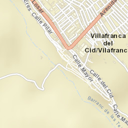 Villafranca del Cid Street Map