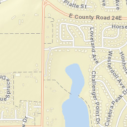 East County Road 24E, Loveland, CO Street Map