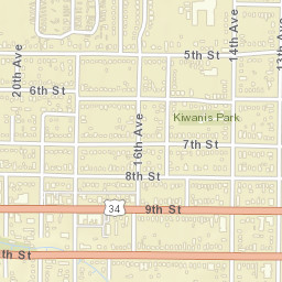 Greeley Street Map