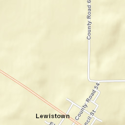 Lewistown Ohio Street Map