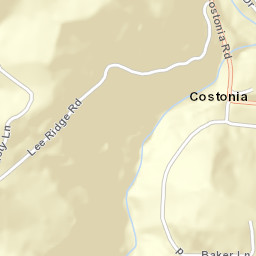 Costonia Ohio Street Map