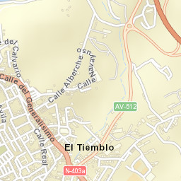 El Tiemblo Street Map