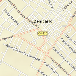 Benicarló Street Map